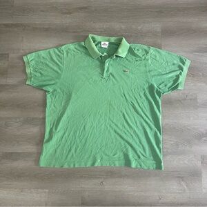 Lacoste Mens Green Short Sleeve Polo Shirt Classic Fit Size 7 XXL Crocodile